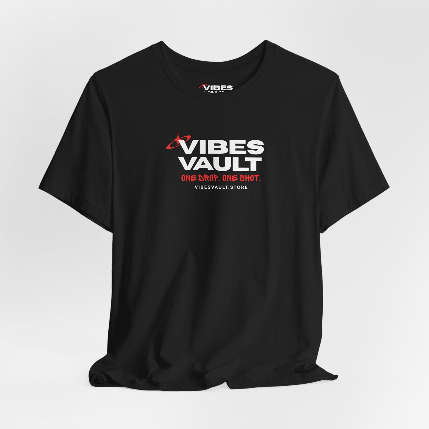 Vibes Vault Logo Unisex Graphic T-Shirt with Starburst