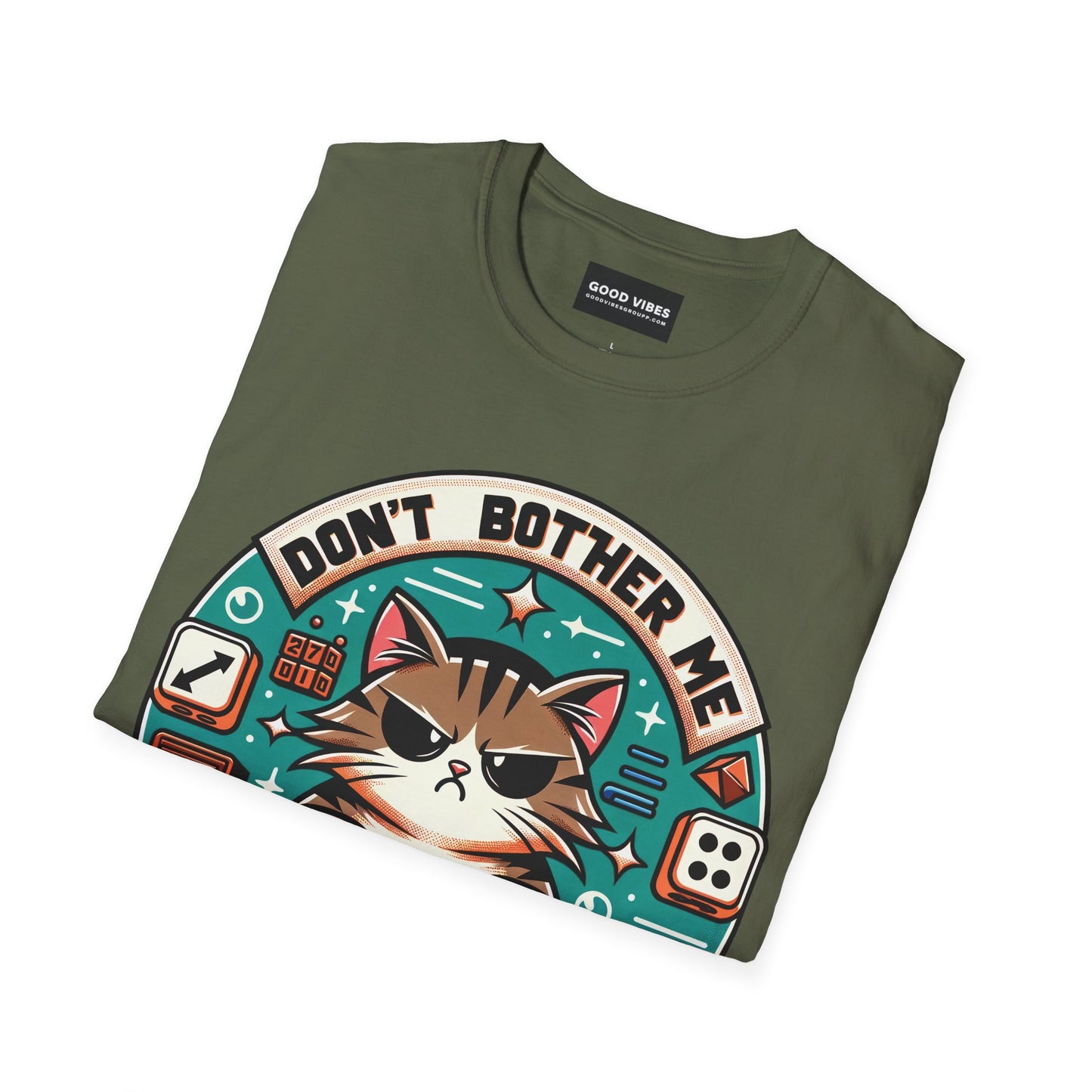 Grumpy Cat Gaming Shirt - Don't Bother Me Right Meow