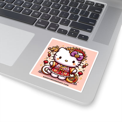 Sticker Cute Cat Luna New Year