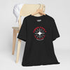 Vibes Vault Logo Unisex Graphic T-Shirt with Globe Stars