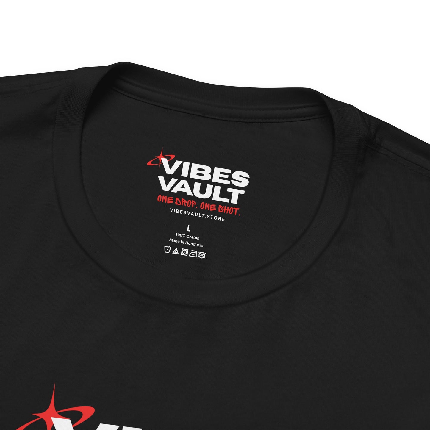 Vibes Vault Logo Unisex Graphic T-Shirt with Starburst