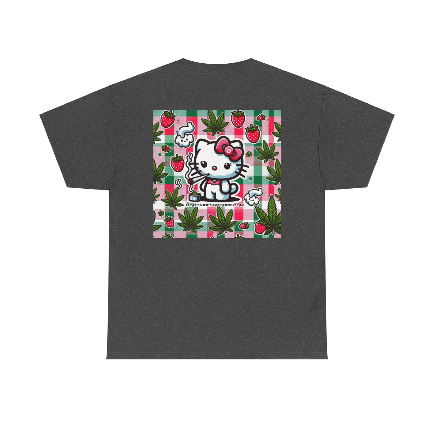 Strawberry Kitty Unisex Heavy Cotton Tee