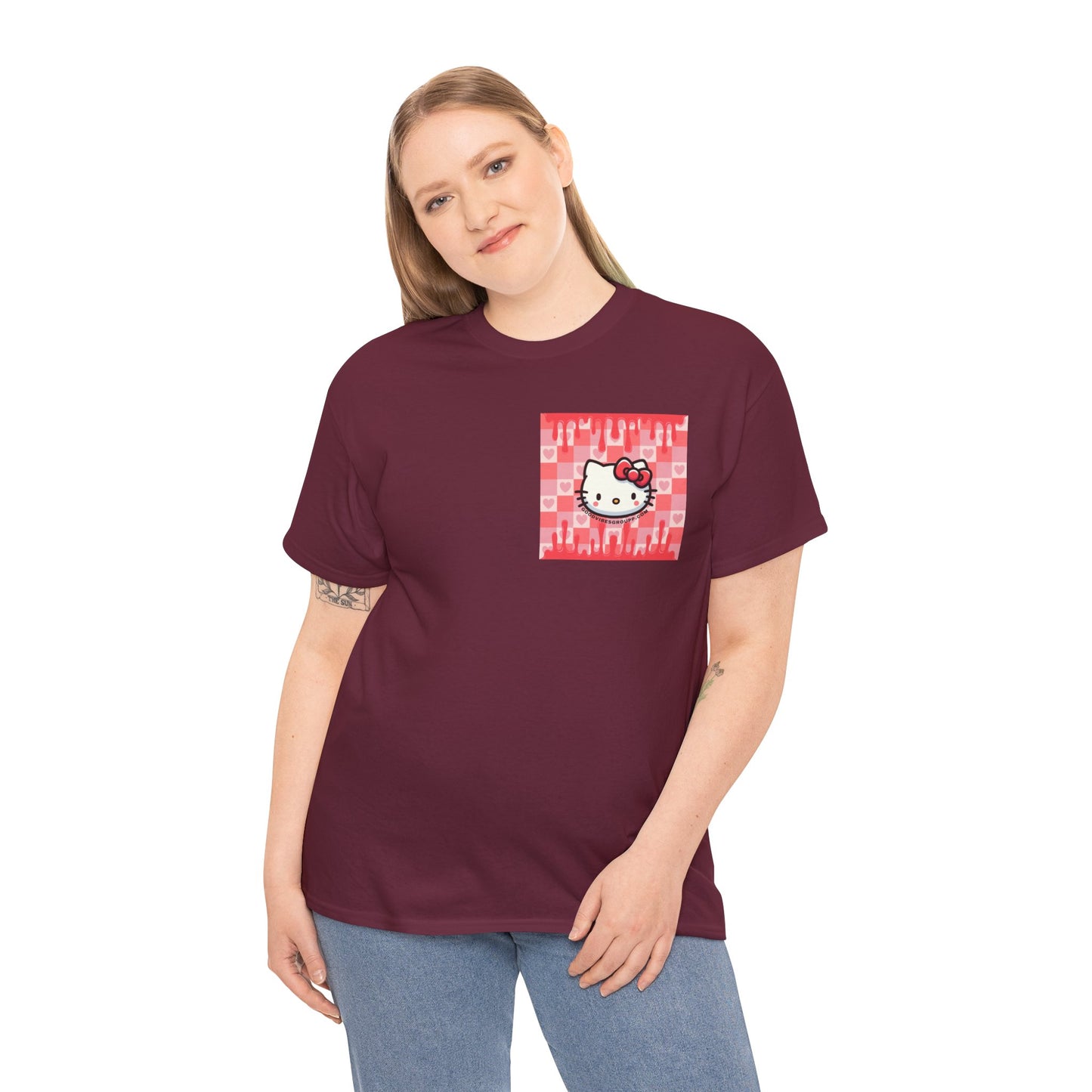 Drip Cat Unisex Heavy Cotton Tee