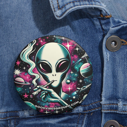 Alien Weed Pin