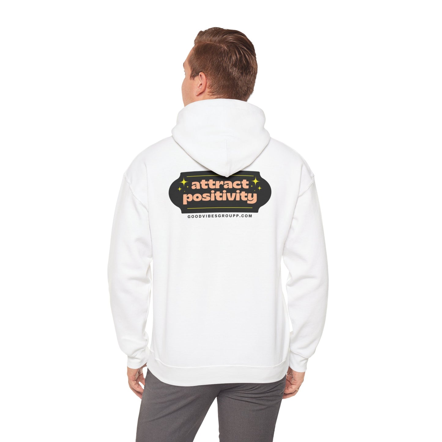 Attract Positivity Hoodie Unisex Heavy Blend