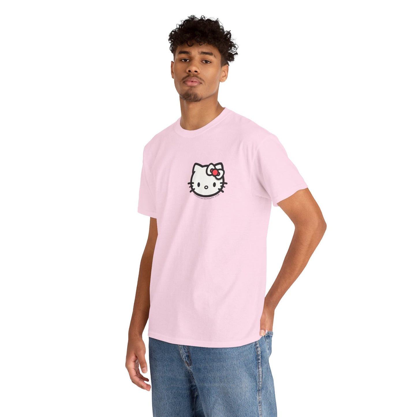 Bow Cat Unisex Heavy Cotton Tee