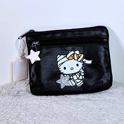 Genuine Leather Wallet with Hello Kitty Halloween Mummy Costume