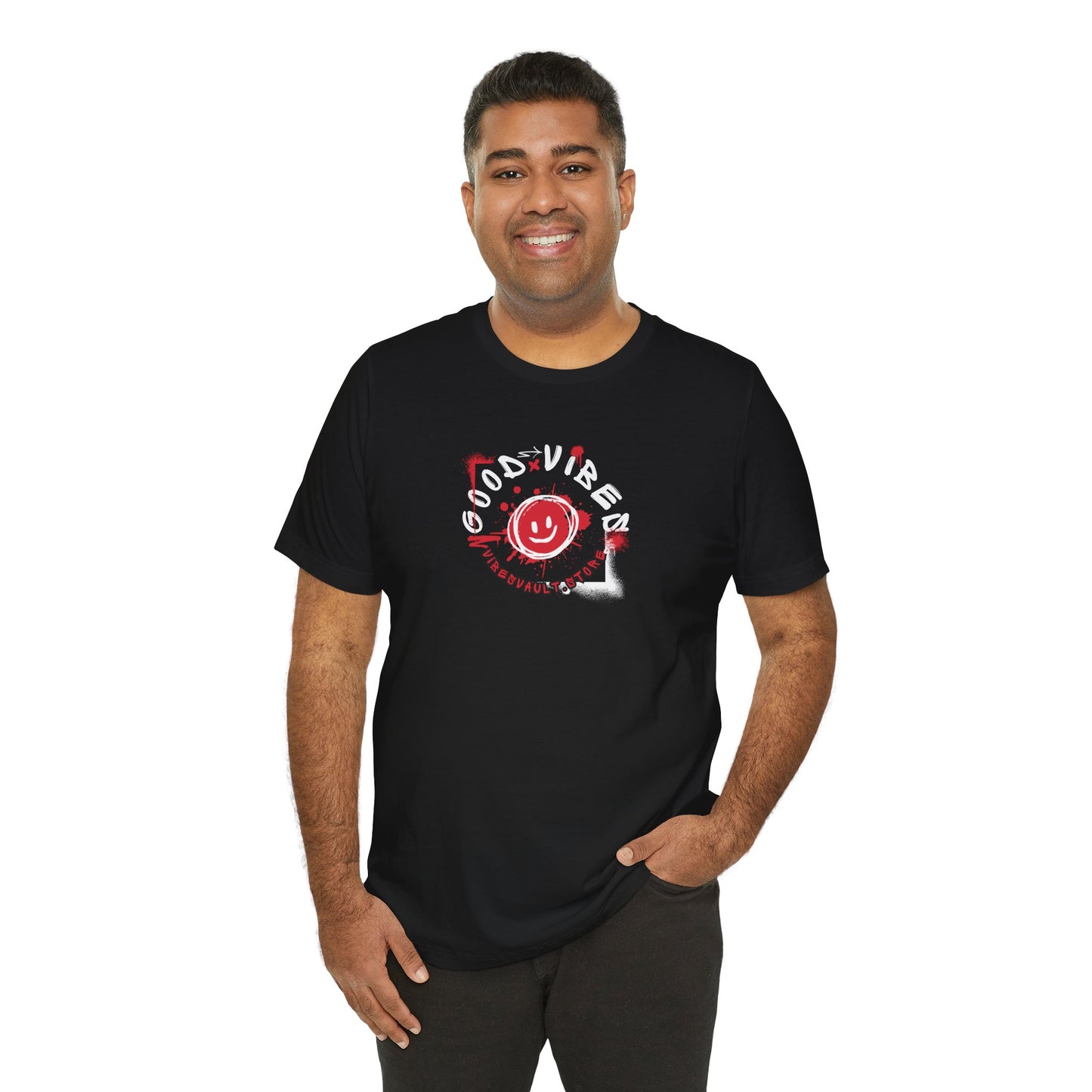 Smile Good Vibes Unisex Graphic T-Shirt