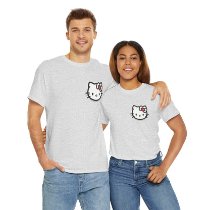 Bow Cat Unisex Heavy Cotton Tee