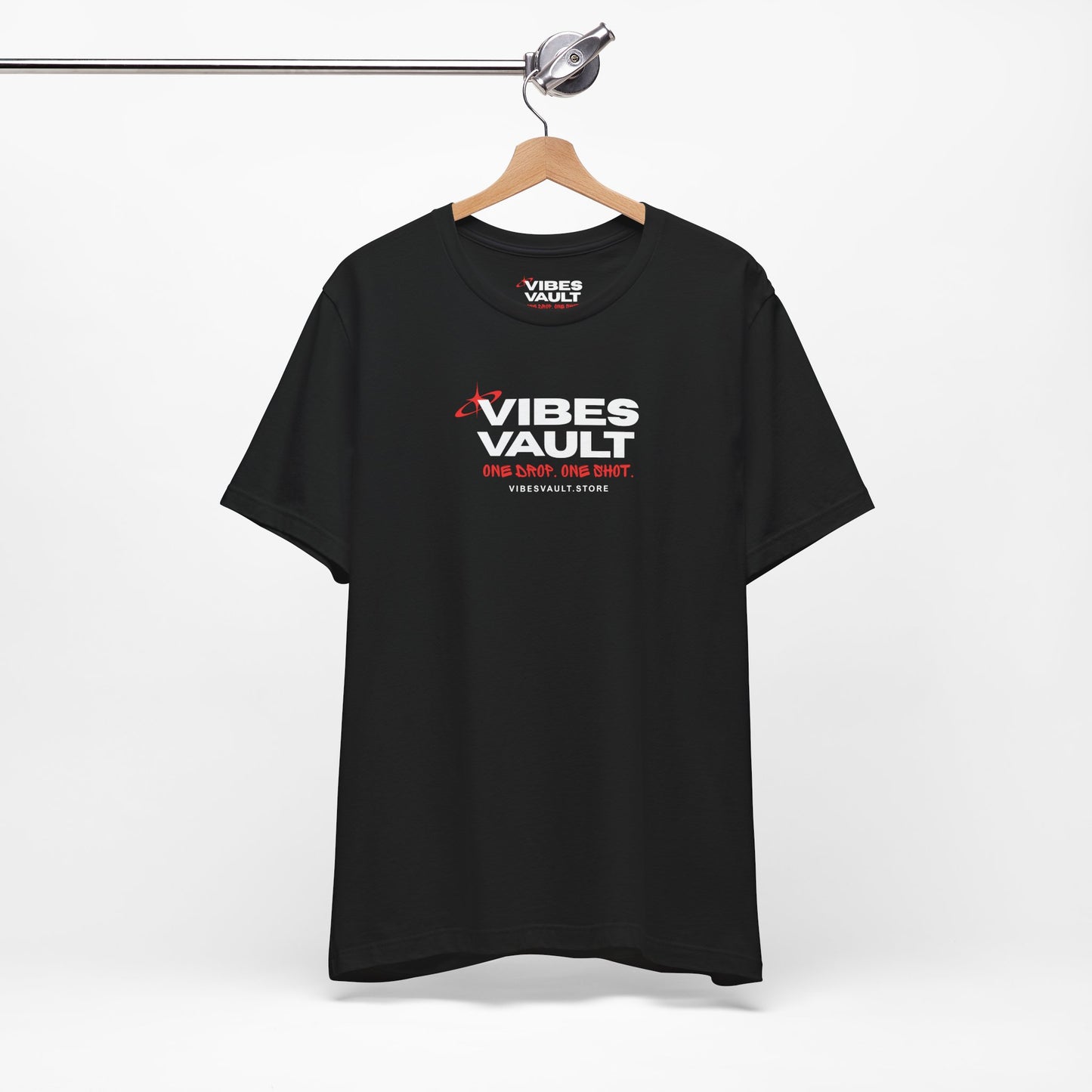 Vibes Vault Logo Unisex Graphic T-Shirt with Starburst