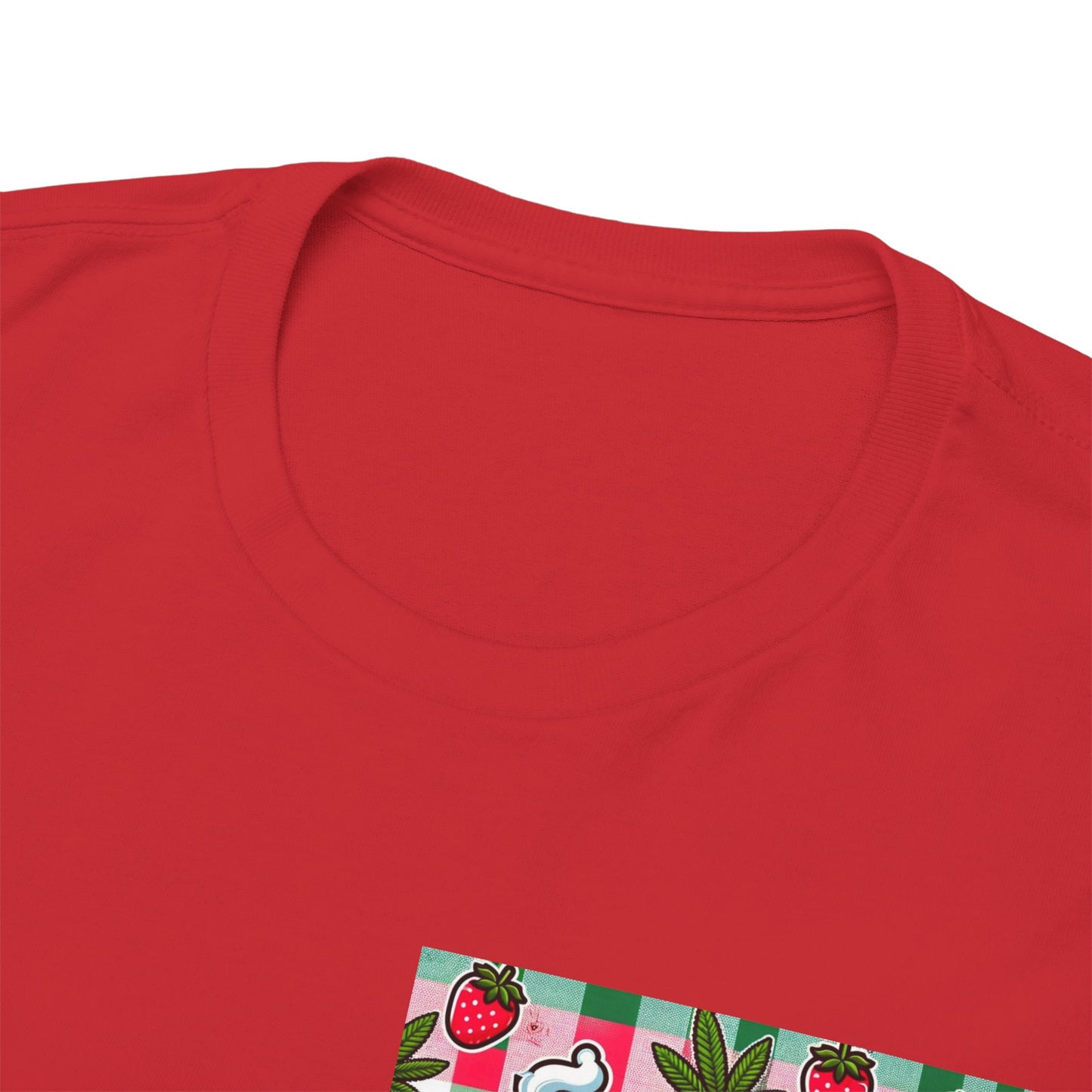 Strawberry Kitty Unisex Heavy Cotton Tee