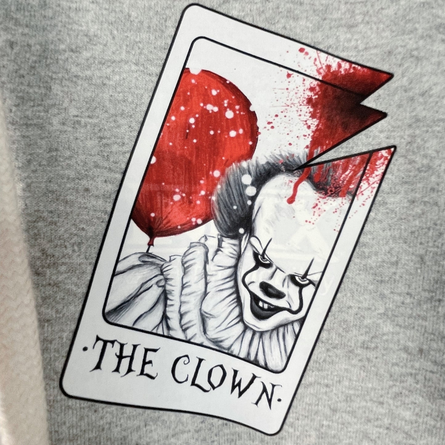 IT and Freddy Halloween Gray Hoodie 🤡