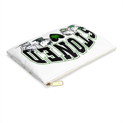 Stoned Kitty Zip Bag White