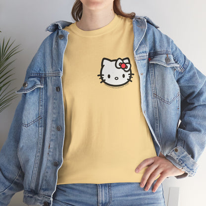 Bow Cat Unisex Heavy Cotton Tee