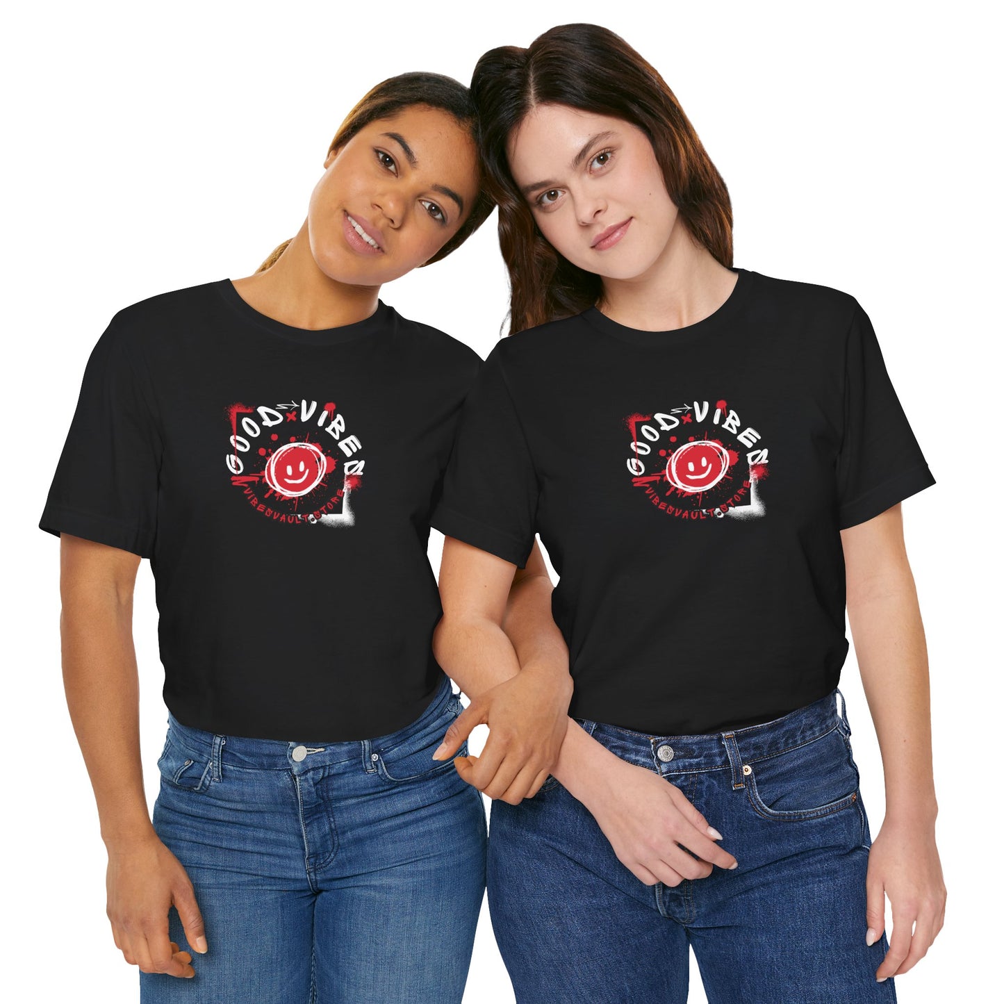 Smile Good Vibes Unisex Graphic T-Shirt