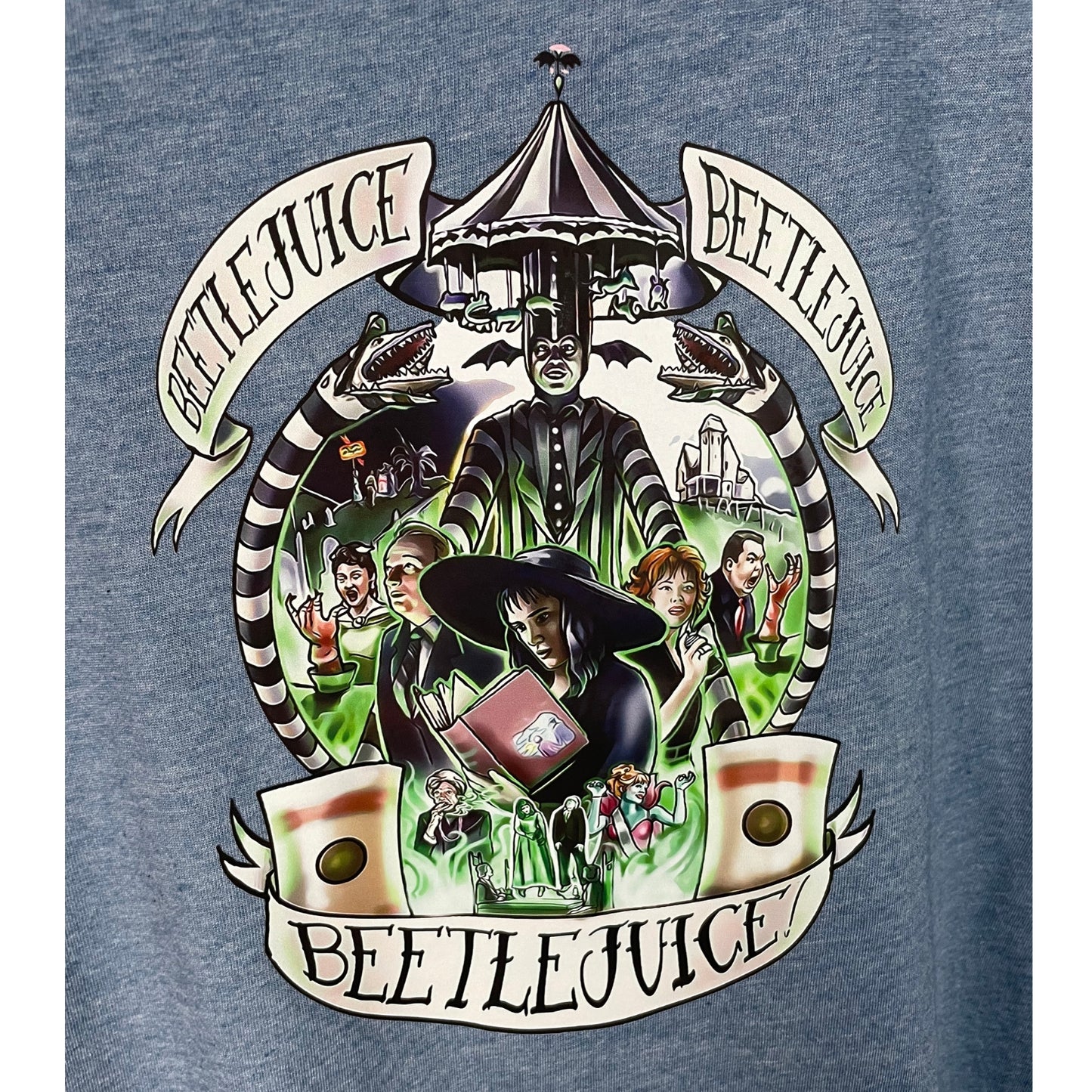 Beetlejuice Blue 2X Adult Unisex T-Shirt 💙