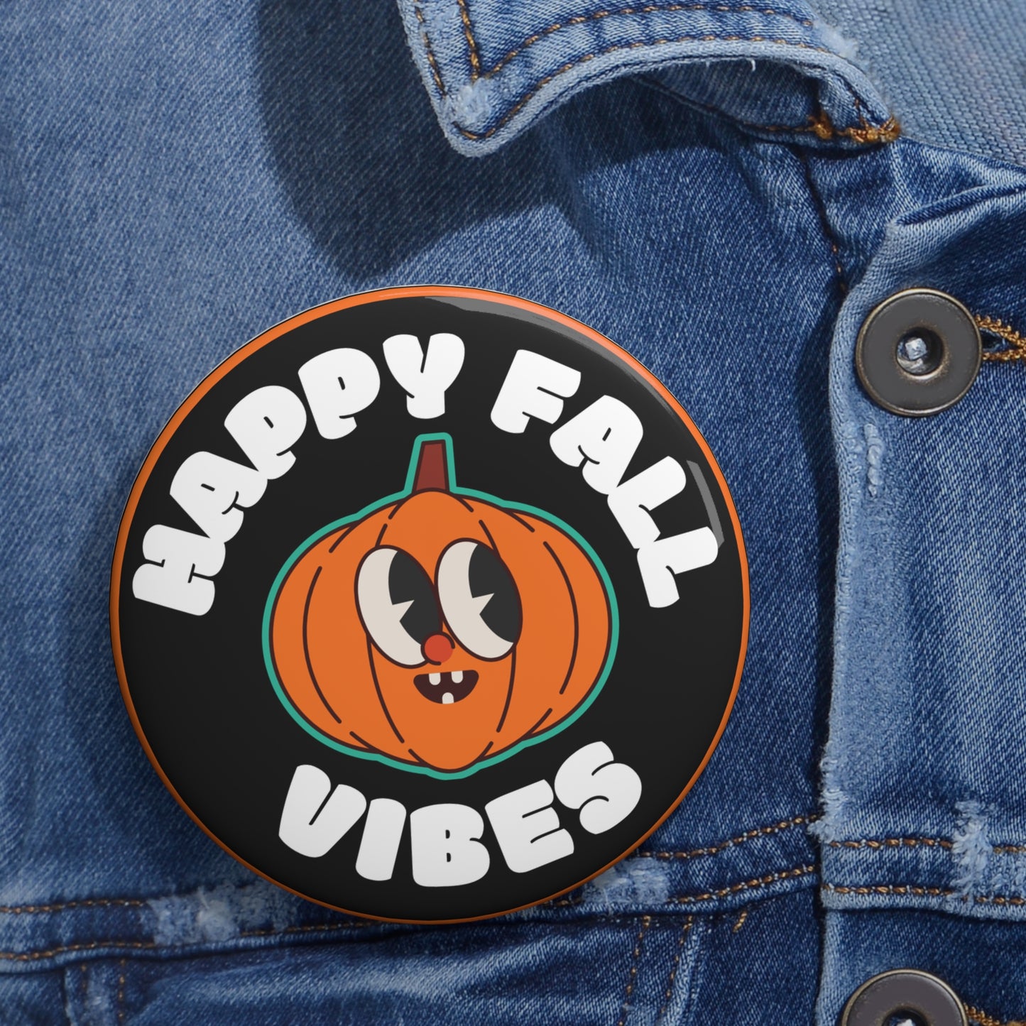 Happy Fall Vibes Pin Buttons