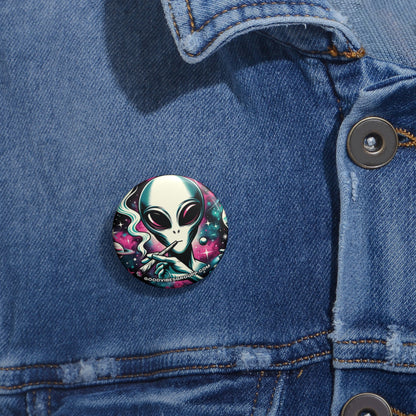 Alien Weed Pin