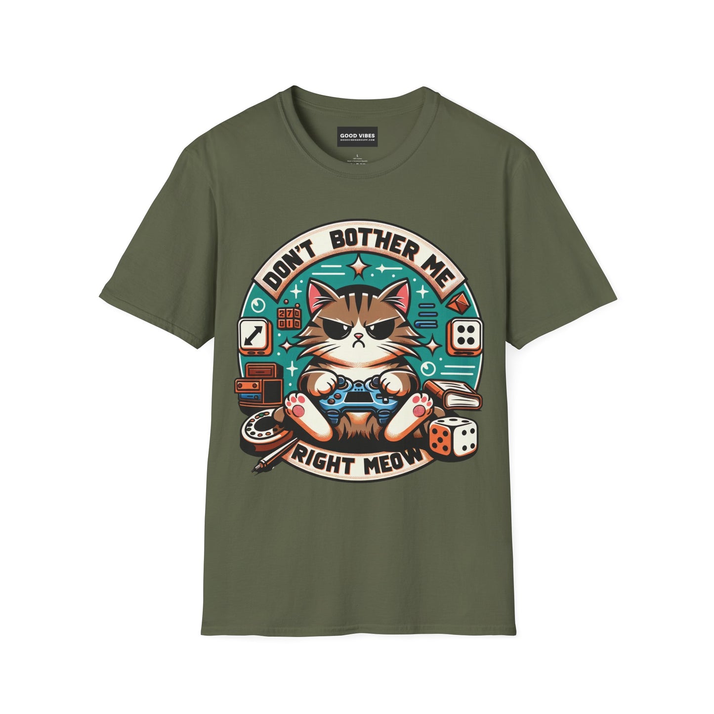 Grumpy Cat Gaming Shirt - Don't Bother Me Right Meow