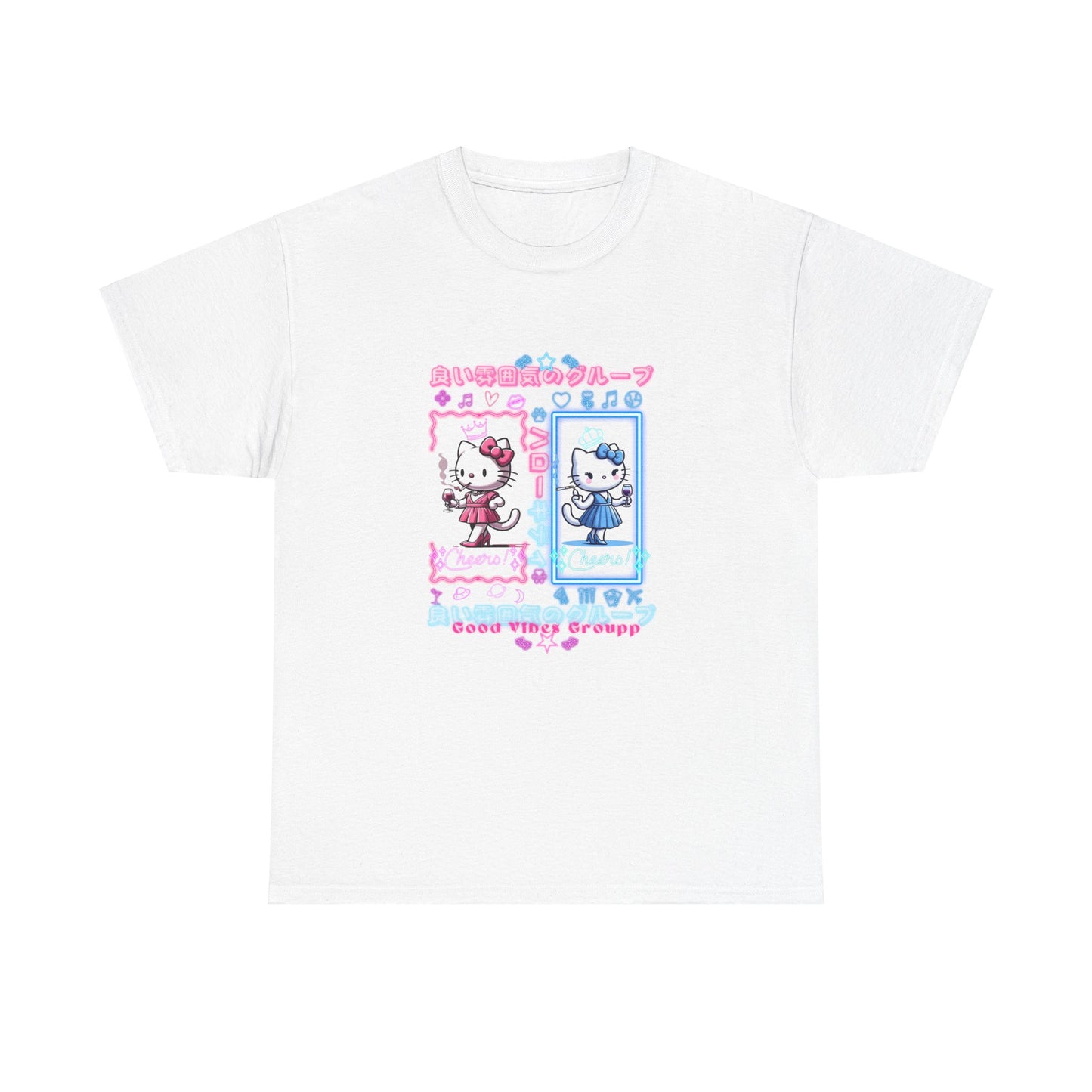 Neon Kitty Unisex Heavy Cotton Tee