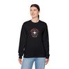Vibes Vault Logo Sweatshirt with Globe Stars Unisex Heavy Crewneck