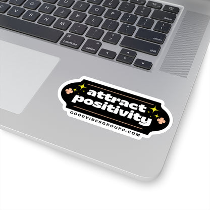 Attract Positivity Kiss-Cut Stickers