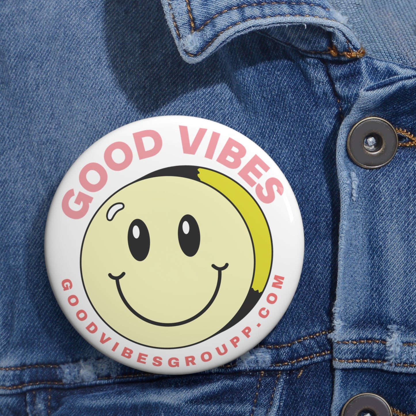 Good Vibes Smile Pin