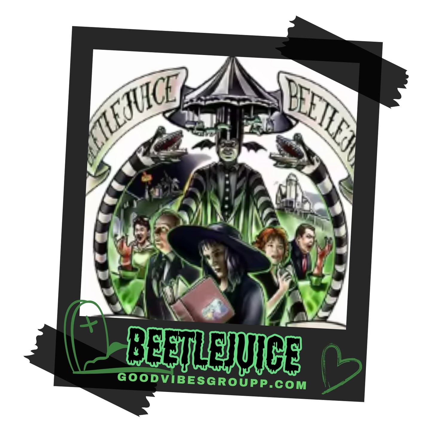 Grey Soft Hoodie Vest Beetlejuice