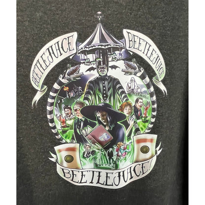 Grey Soft Hoodie Vest Beetlejuice