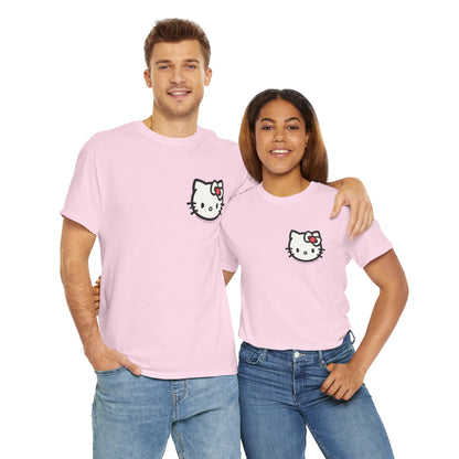 Bow Cat Unisex Heavy Cotton Tee