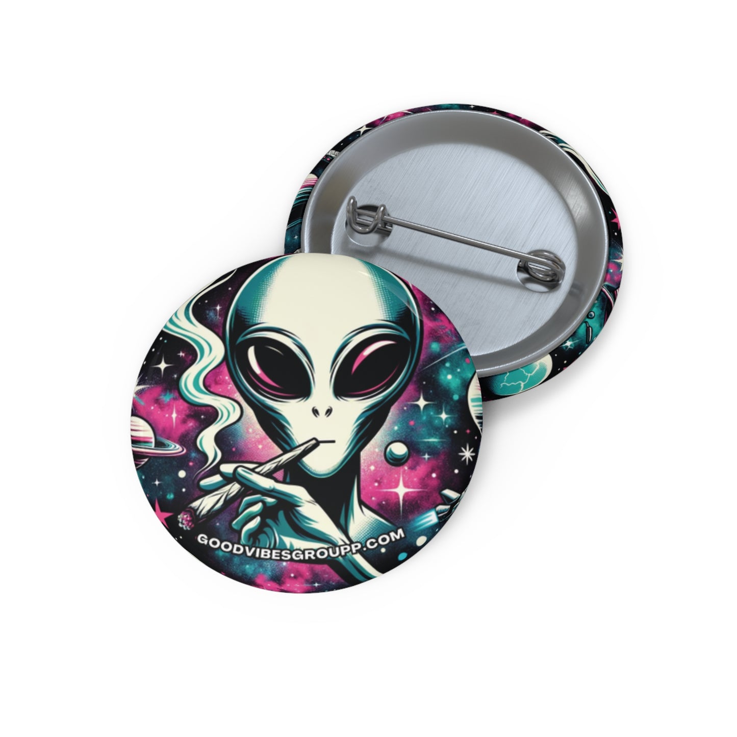 Alien Weed Pin