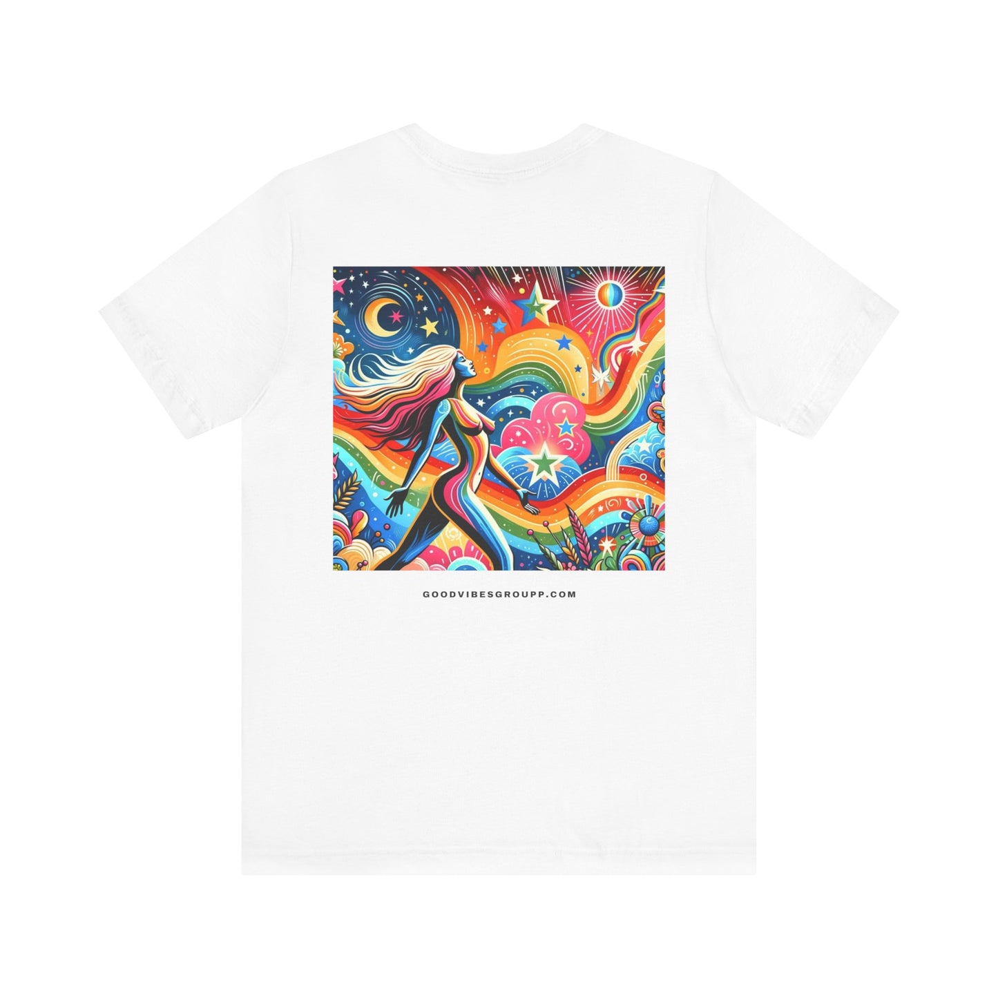 Rainbow Queen T-Shirt - Unisex Jersey Short Sleeve Tee - Kesha Rainbow Album Inspired Unique Art - Body Positivity - Graphic T-Shirt