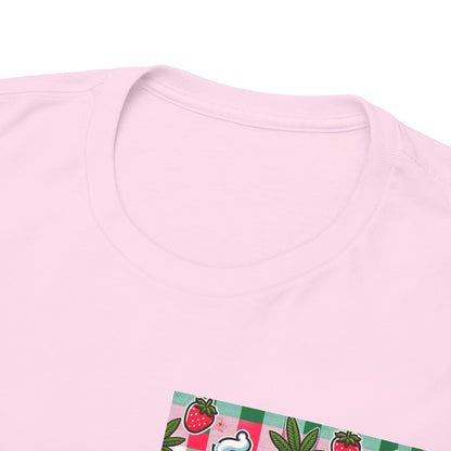 Strawberry Kitty Unisex Heavy Cotton Tee