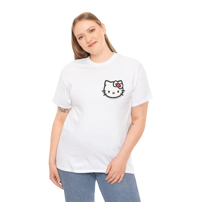 Bow Cat Unisex Heavy Cotton Tee