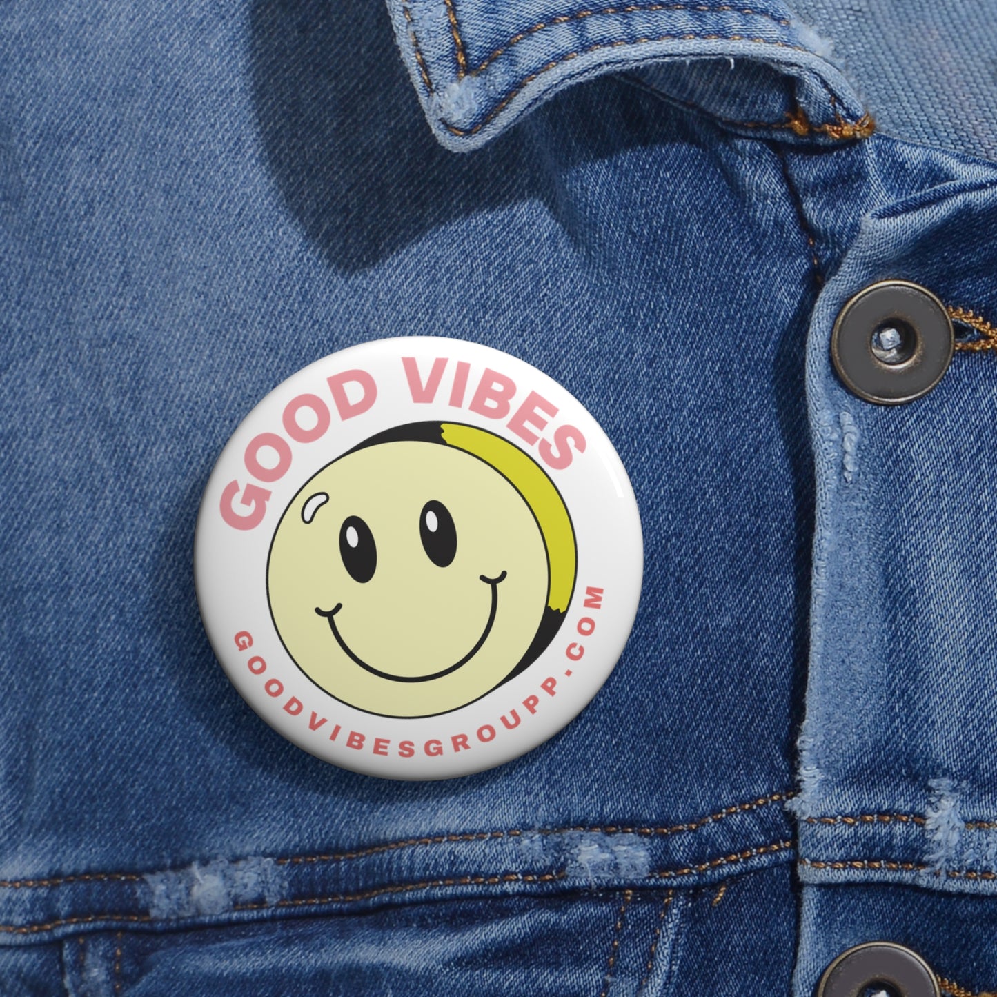 Good Vibes Smile Pin