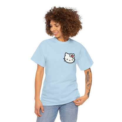 Bow Cat Unisex Heavy Cotton Tee