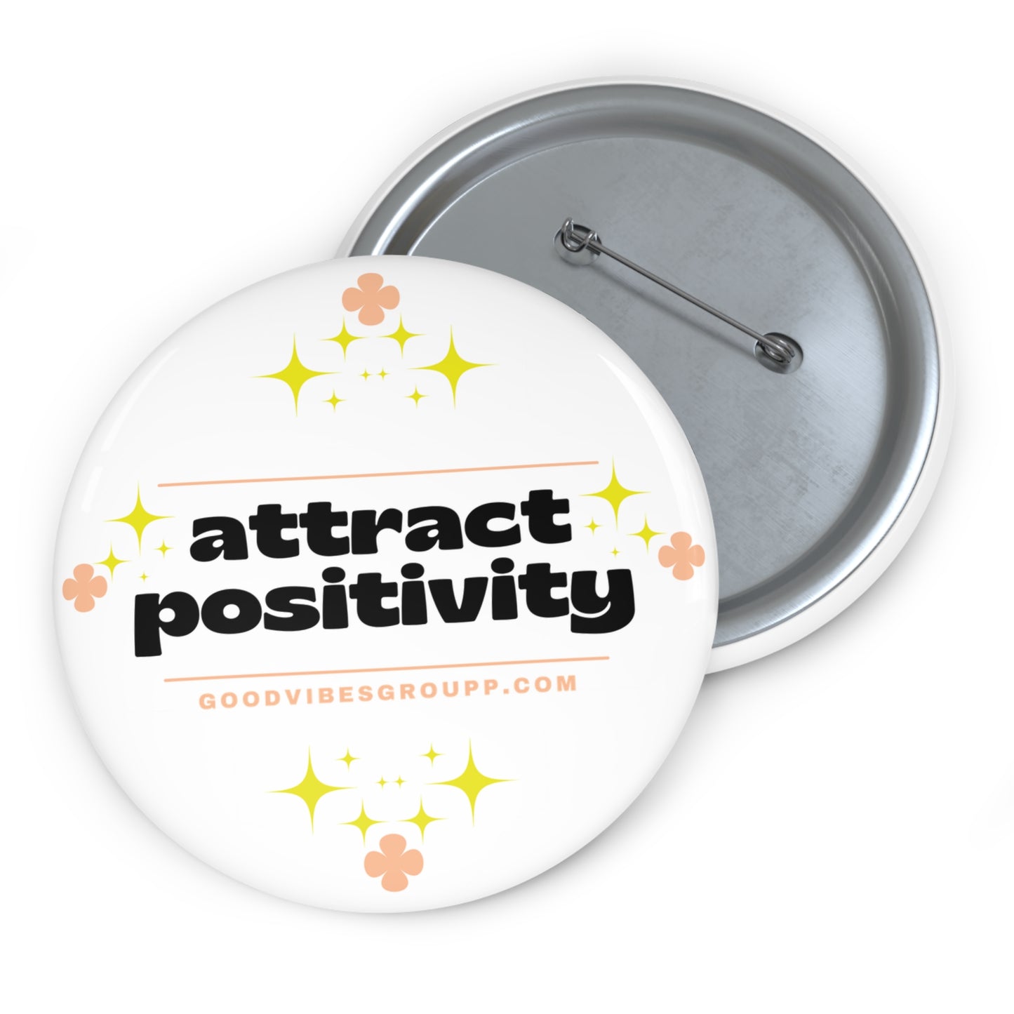 Attract Positivity Safety Pin