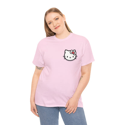 Bow Cat Unisex Heavy Cotton Tee