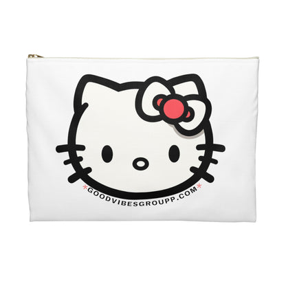 Bow Cat Zip Bag