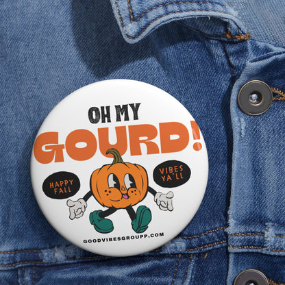 Oh My Gourd Pin Buttons