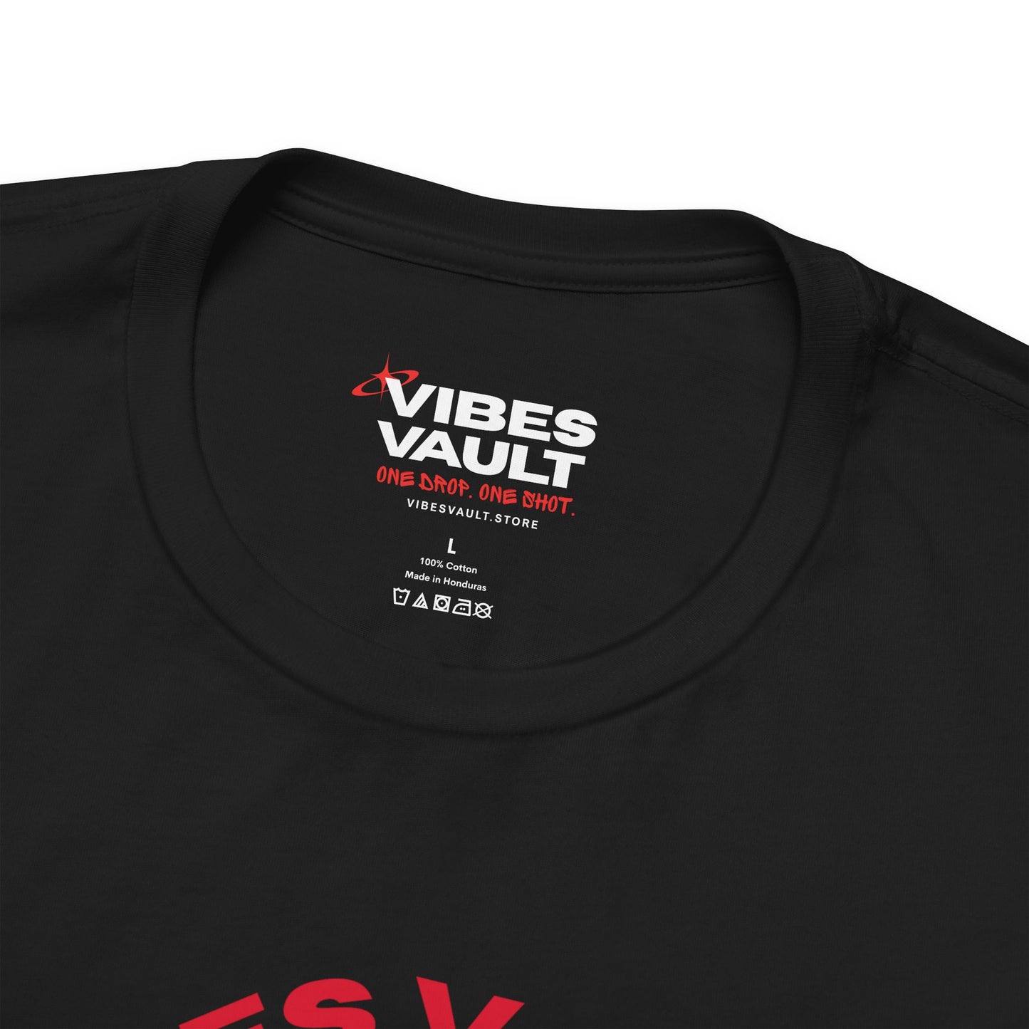 Vibes Vault Logo Unisex Graphic T-Shirt with Globe Stars