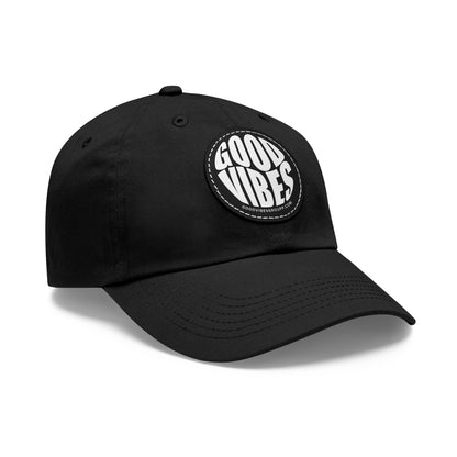 Good Vibes Leather Patch Baseball Cap