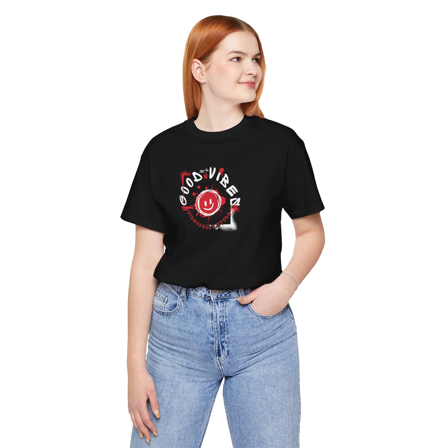 Smile Good Vibes Unisex Graphic T-Shirt