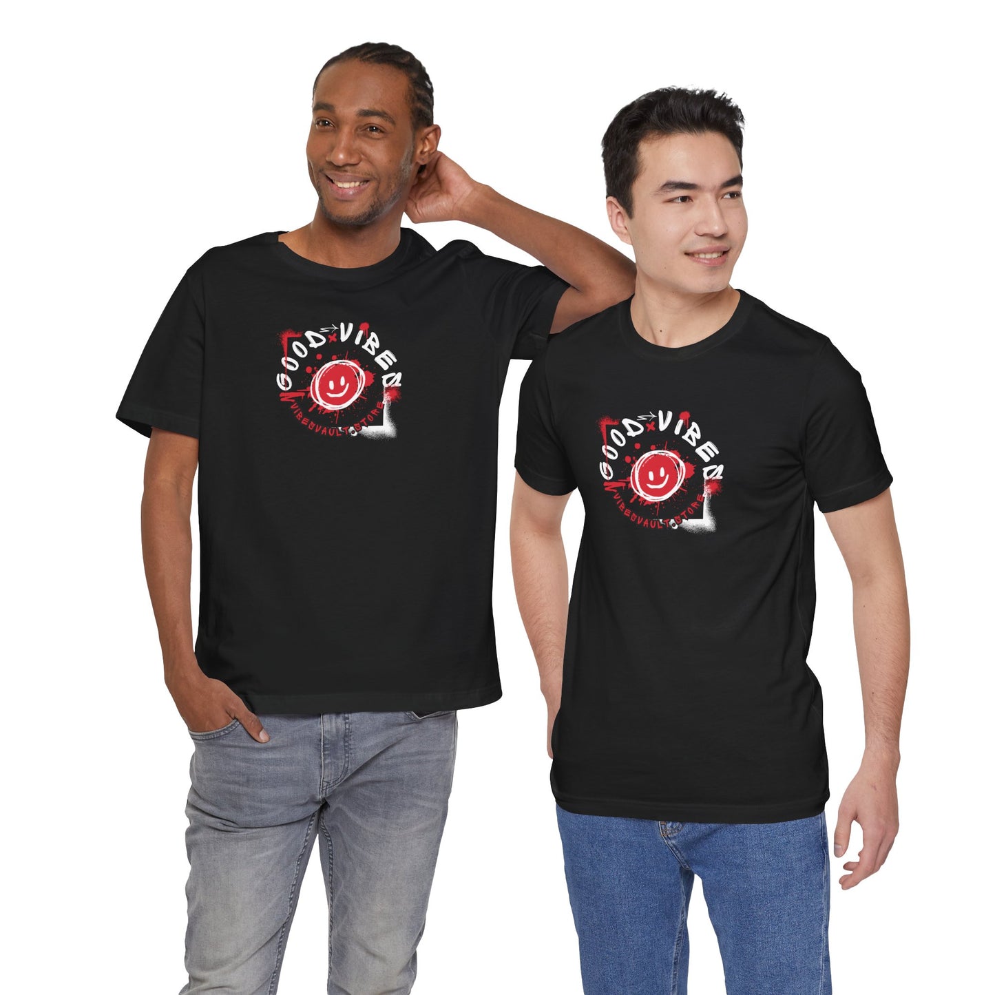 Smile Good Vibes Unisex Graphic T-Shirt