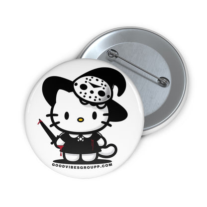 Killer Kitty Pin Buttons