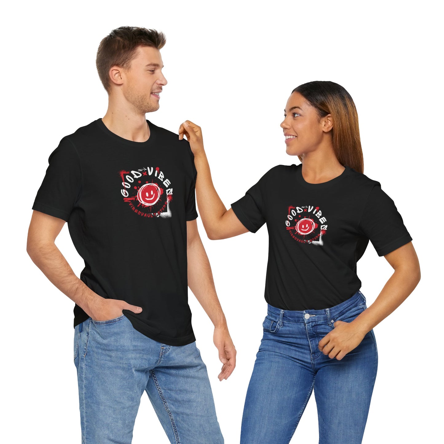 Smile Good Vibes Unisex Graphic T-Shirt