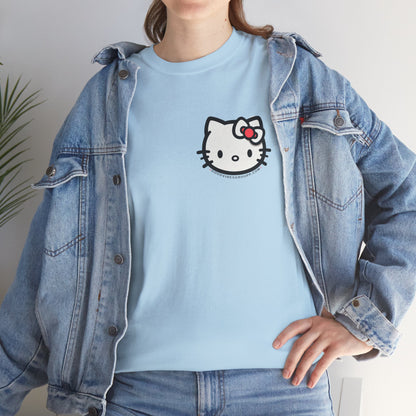 Bow Cat Unisex Heavy Cotton Tee