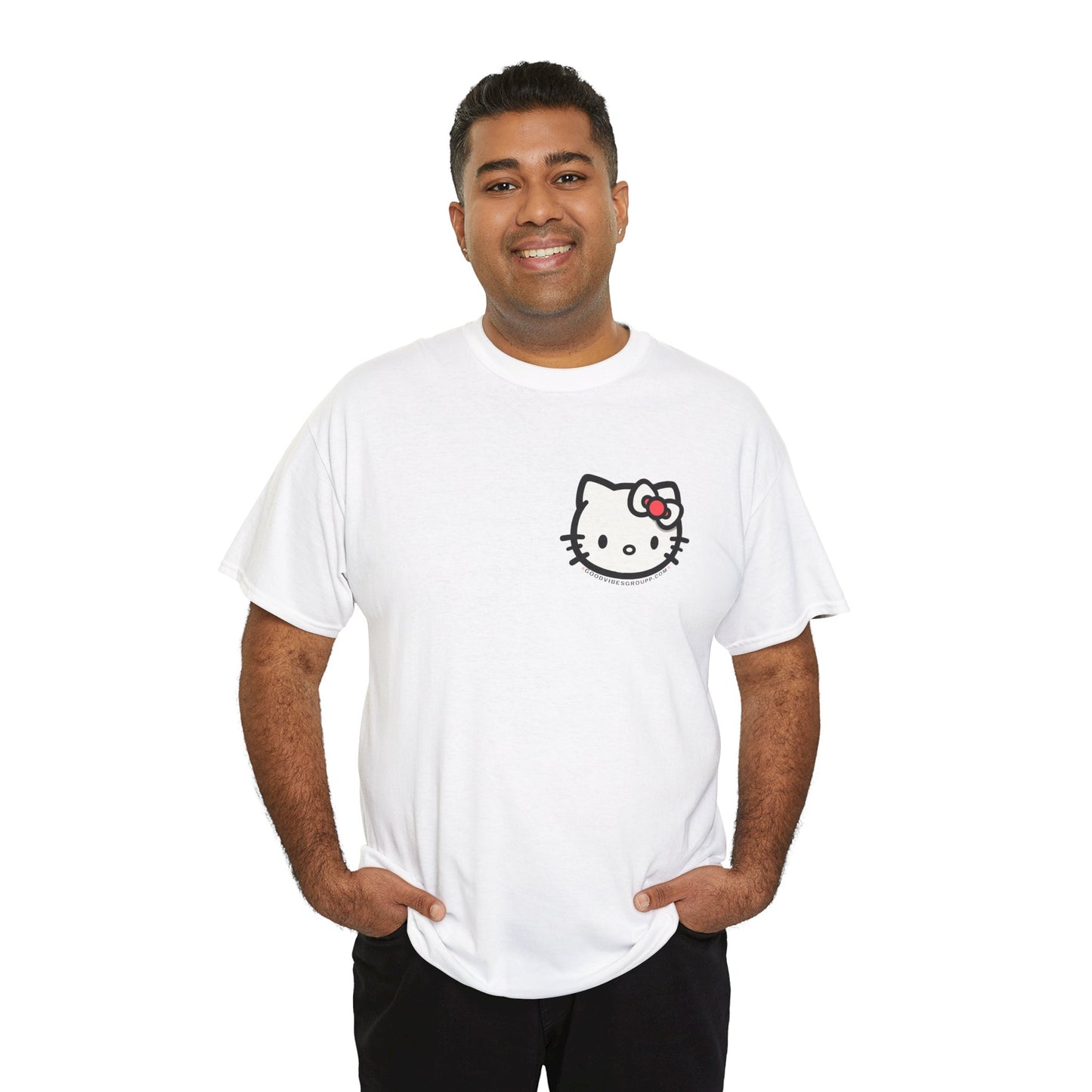 Bow Cat Unisex Heavy Cotton Tee