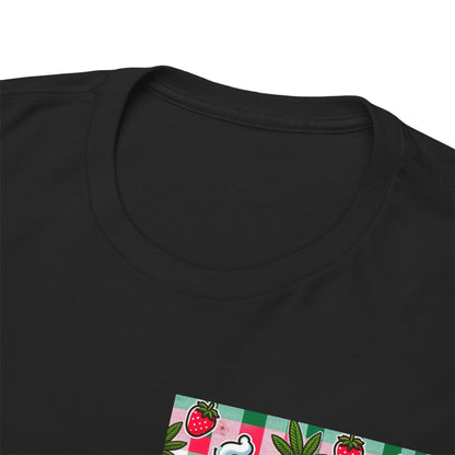 Strawberry Kitty Unisex Heavy Cotton Tee