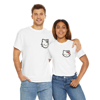 Bow Cat Unisex Heavy Cotton Tee